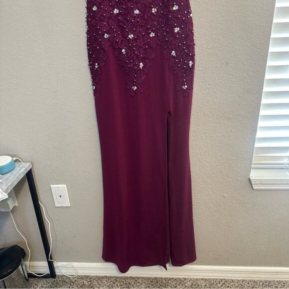 Say Yes To The Prom Womens Illusion Gown Dress Size Small - Picture 5 of 15